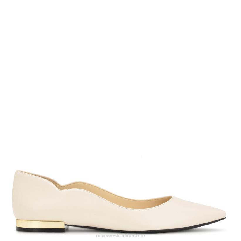 Nine West zapatos planos con punta puntiaguda lovlady 2Z2T2298 crema elegante Nine West sandals