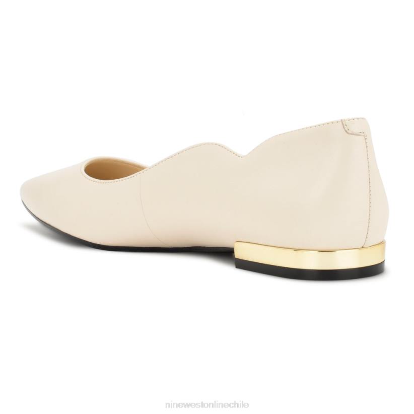 Nine West zapatos planos con punta puntiaguda lovlady 2Z2T2298 crema elegante Nine West sandals