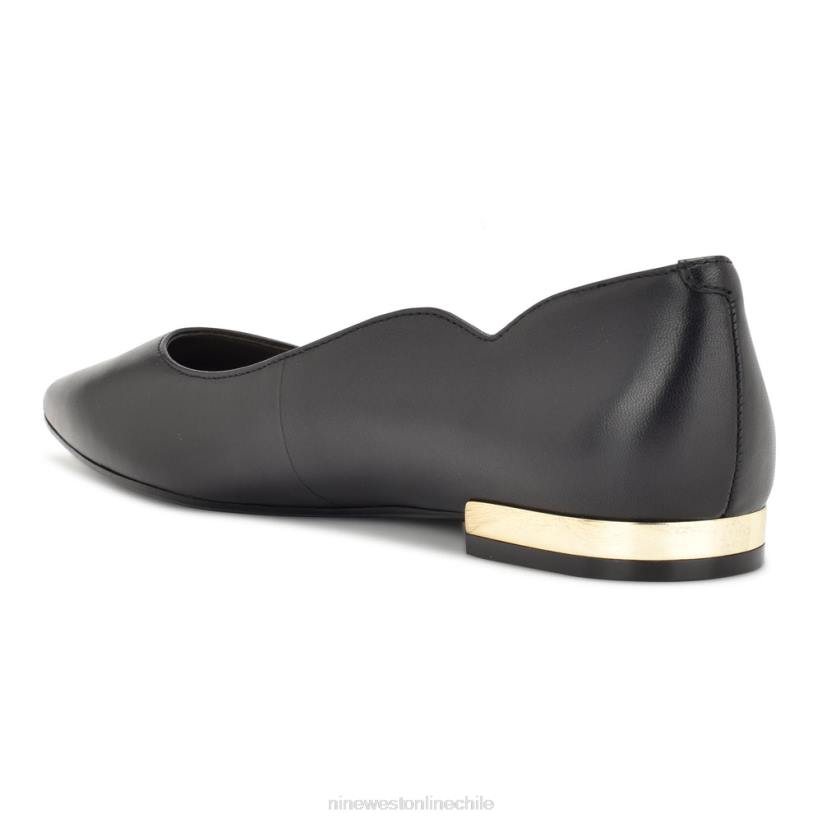 Nine West zapatos planos con punta puntiaguda lovlady 2Z2T2299 cuero negro Nine West zapatillas chile