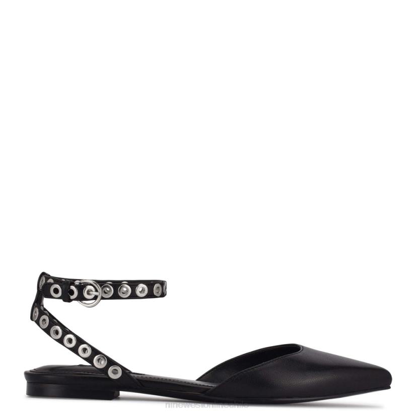 Nine West zapatos planos con puntera puntiaguda y correa en el tobillo Brez 2Z2T2340Nine West sandals