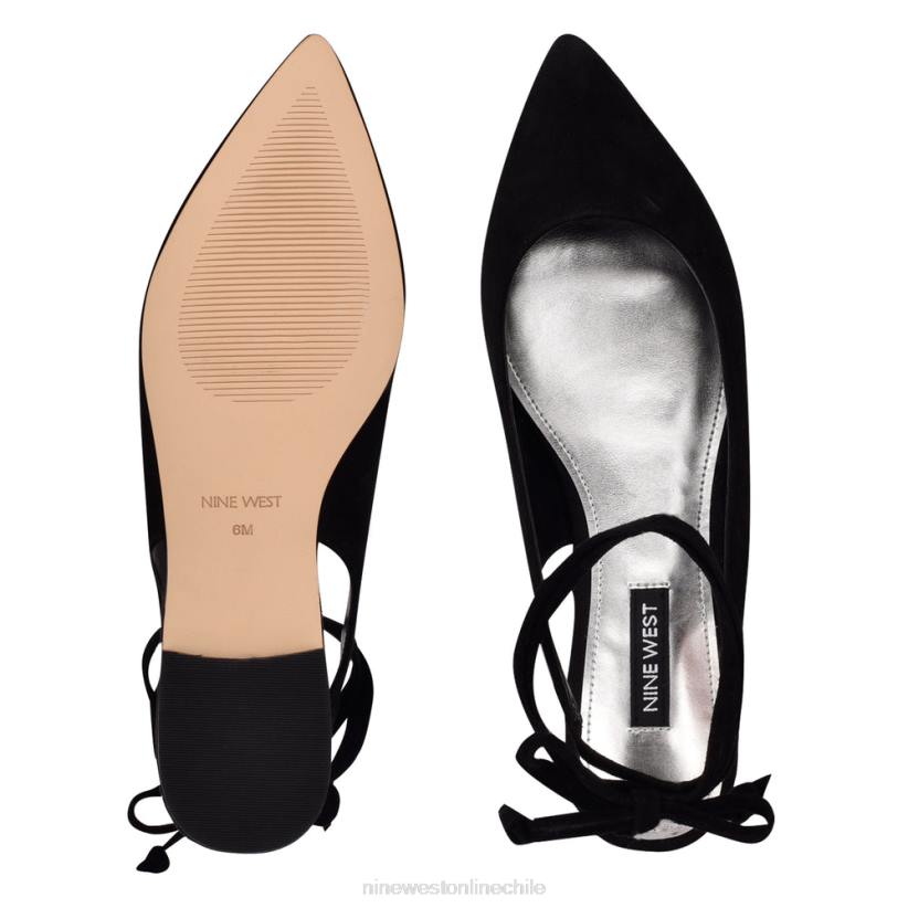 Nine West zapatos planos con puntera puntiaguda y cruzados en el tobillo 2Z2T1921Nine West zapatillas chile