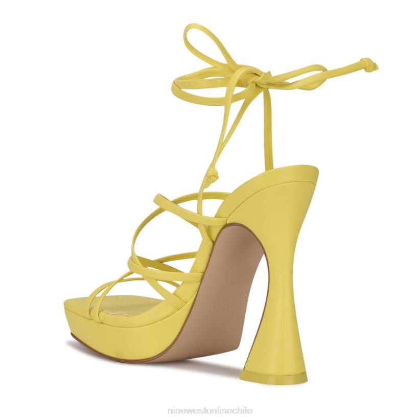 Nine West sandalias ailey con plataforma cruzada en el tobillo 2Z2T1019 amarillo Nine West shoes