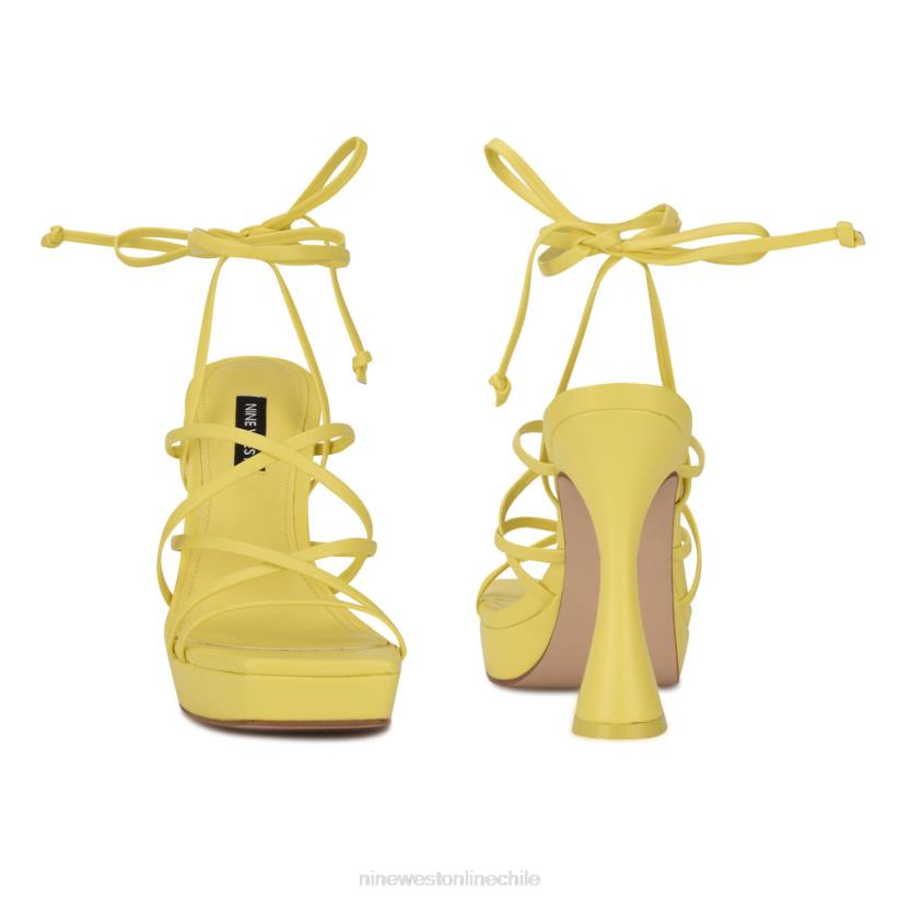 Nine West sandalias ailey con plataforma cruzada en el tobillo 2Z2T1019 amarillo Nine West shoes