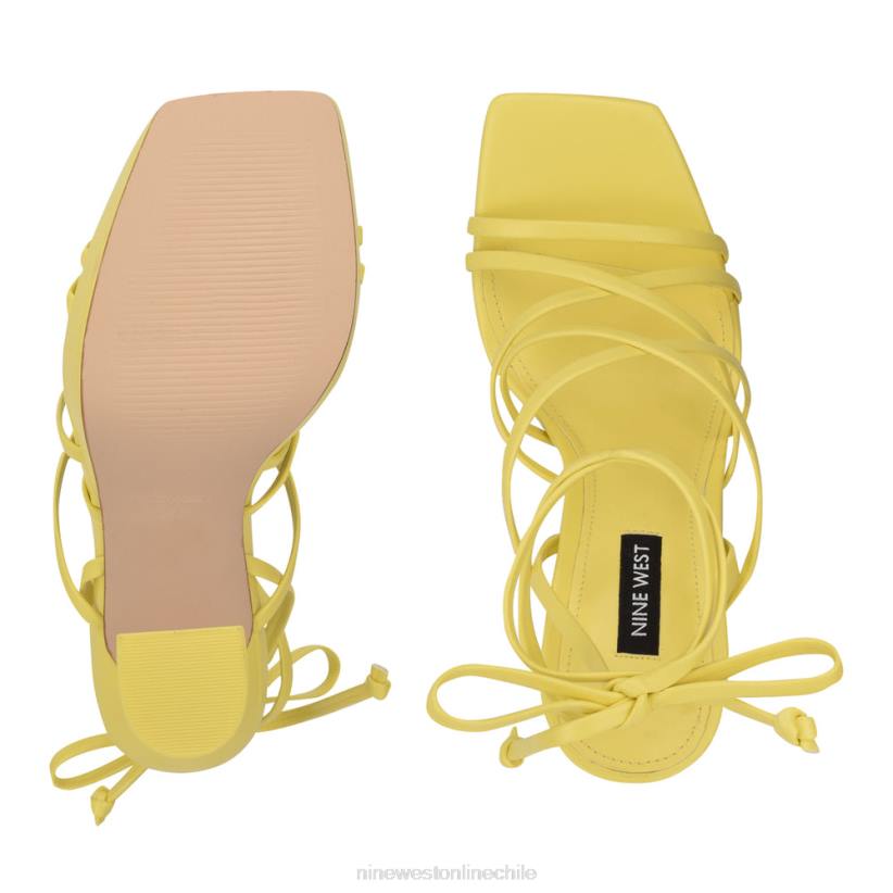 Nine West sandalias ailey con plataforma cruzada en el tobillo 2Z2T1019 amarillo Nine West shoes