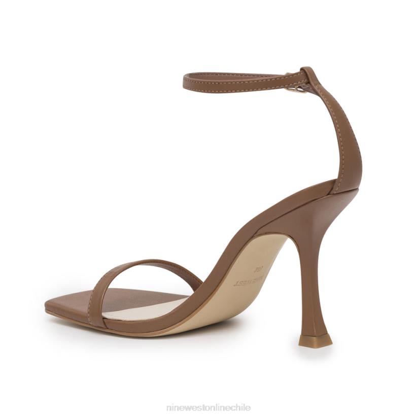 Nine West sandalias con tira en el tobillo 2Z2T2394 cuero marrón claro Nine West sandals