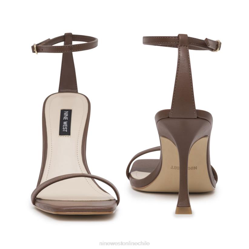 Nine West sandalias con tira en el tobillo 2Z2T2395 cuero marrón Nine West zapatillas chile
