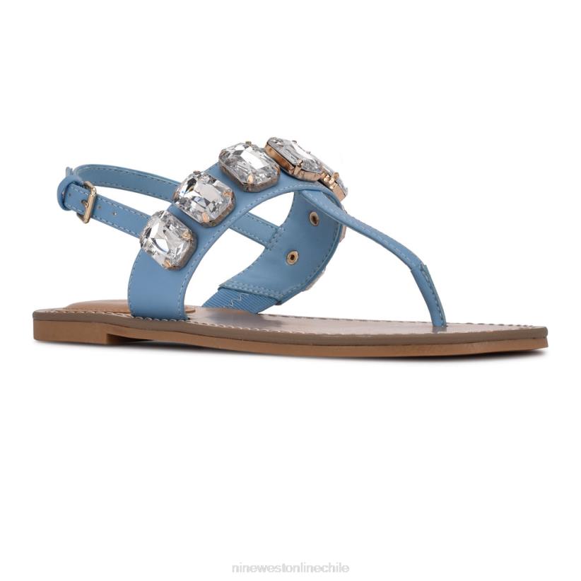 Nine West sandalias planas color coral 2Z2T1010 menta azul Nine West chile carteras