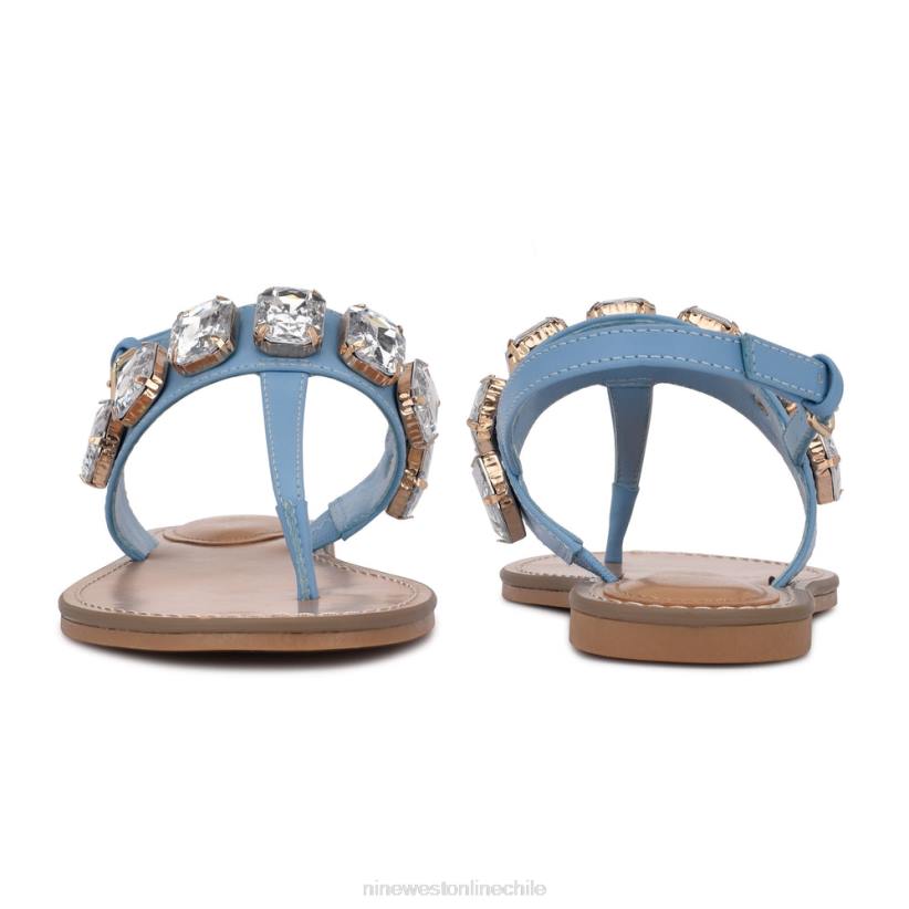 Nine West sandalias planas color coral 2Z2T1010 menta azul Nine West chile carteras