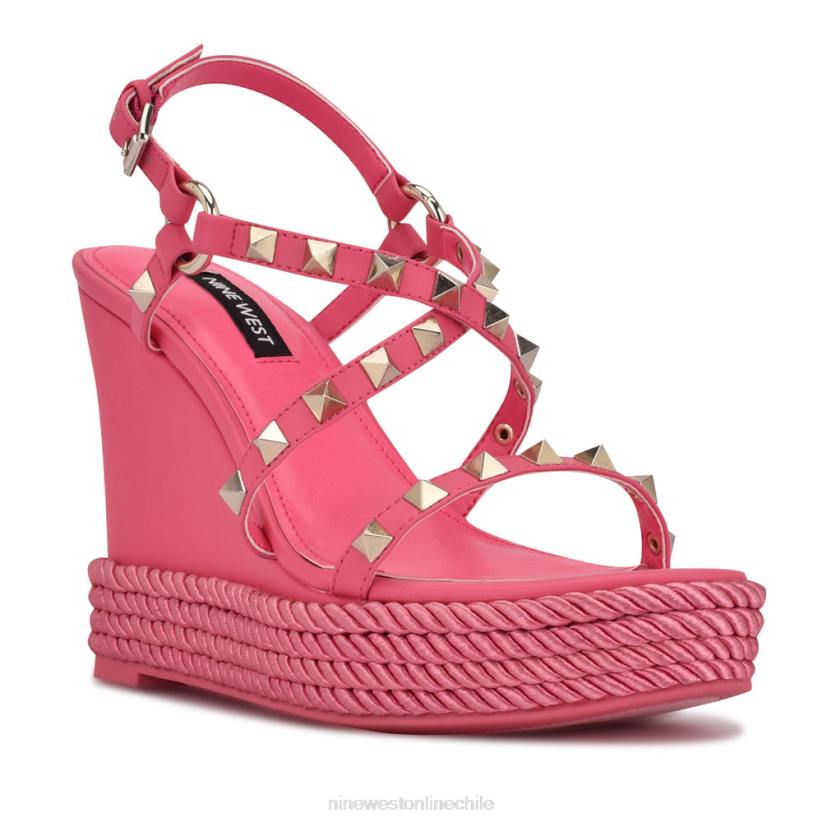 Nine West harte sandalias tipo alpargata con tachuelas 2Z2T784 guau rosa Nine West cartera negra