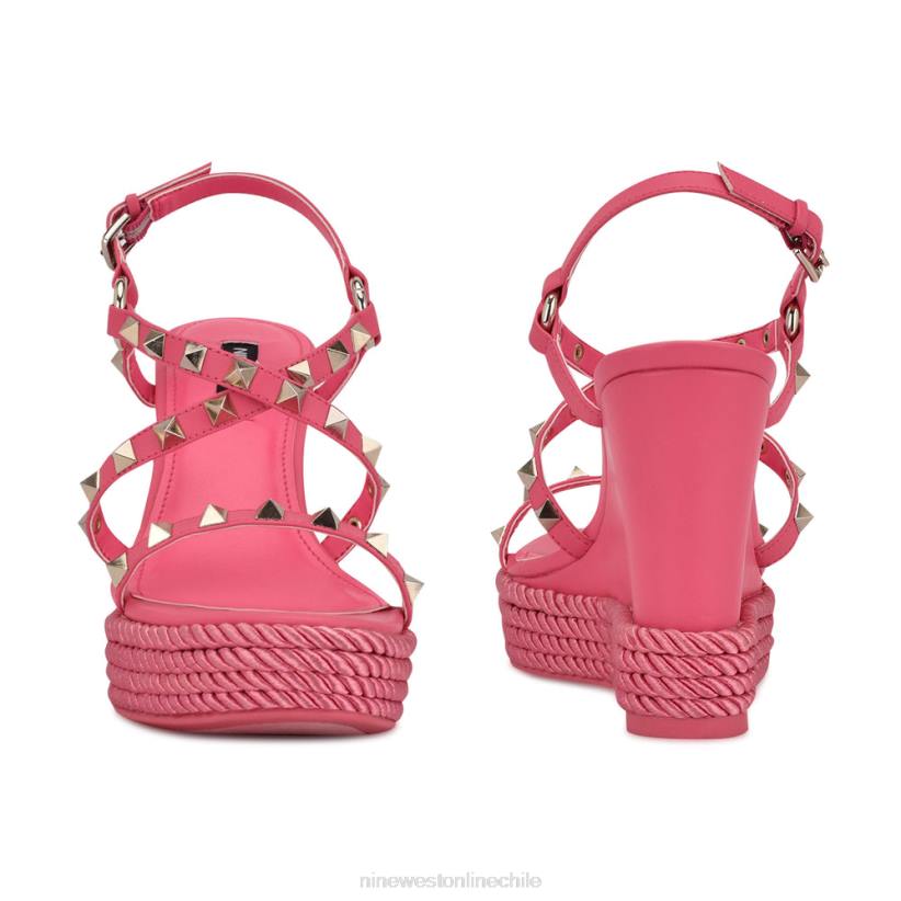 Nine West harte sandalias tipo alpargata con tachuelas 2Z2T784 guau rosa Nine West cartera negra