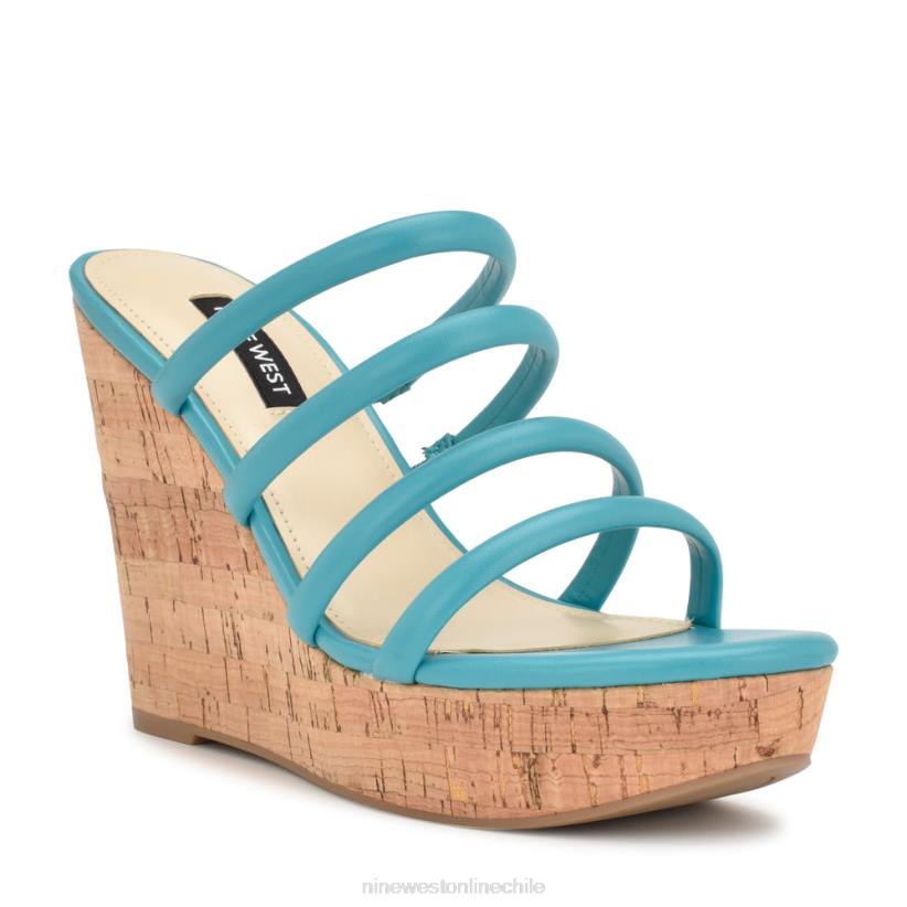 Nine West sandalias alpargatas con cuña Haloway 2Z2T664 verde azulado Nine West cartera negra