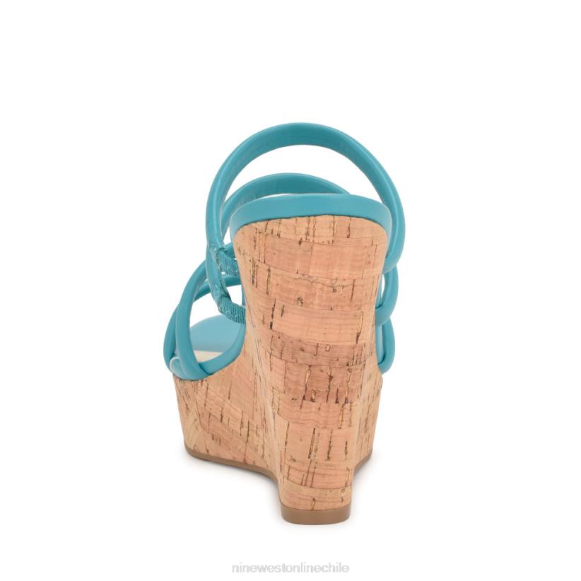 Nine West sandalias alpargatas con cuña Haloway 2Z2T664 verde azulado Nine West cartera negra