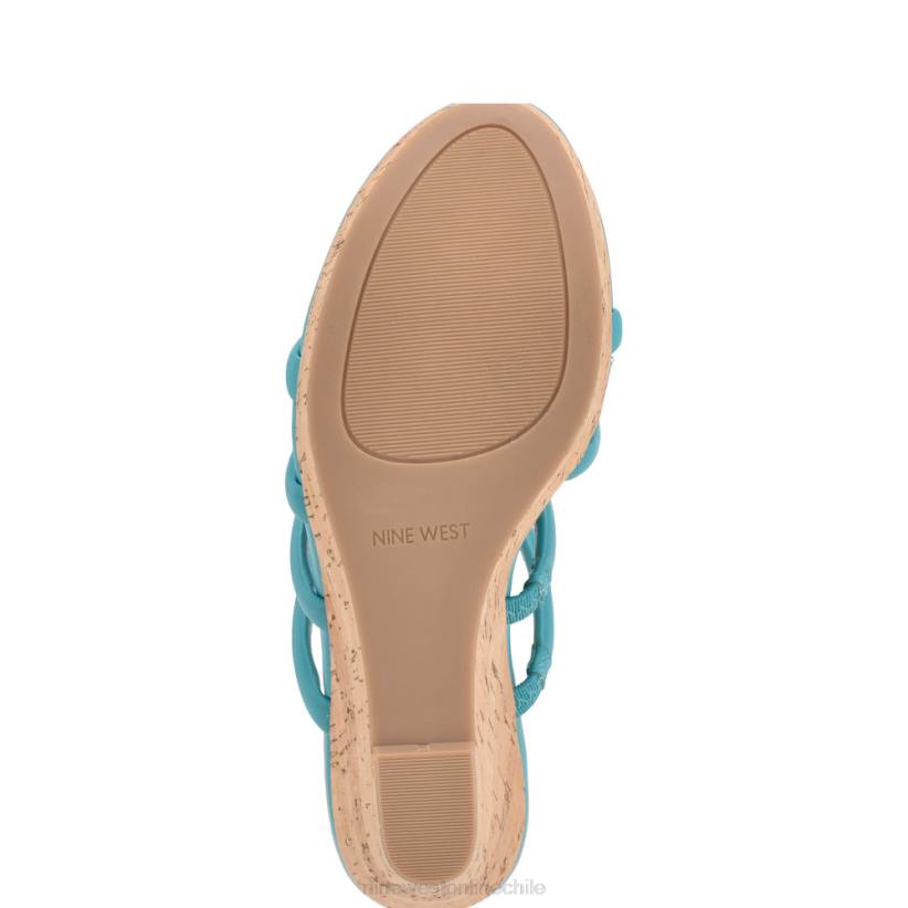 Nine West sandalias alpargatas con cuña Haloway 2Z2T664 verde azulado Nine West cartera negra