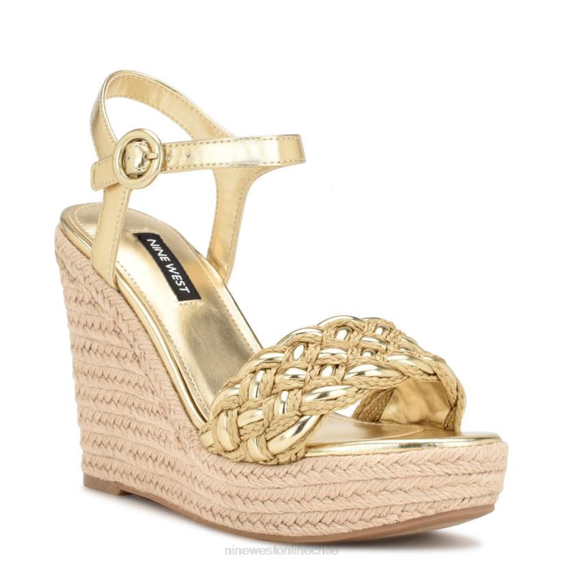 Nine West sandalias alpargatas con cuña hosana 2Z2T748 platino Nine West cartera negra