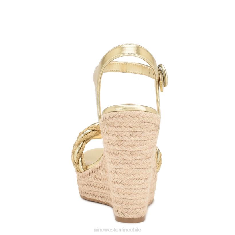 Nine West sandalias alpargatas con cuña hosana 2Z2T748 platino Nine West cartera negra