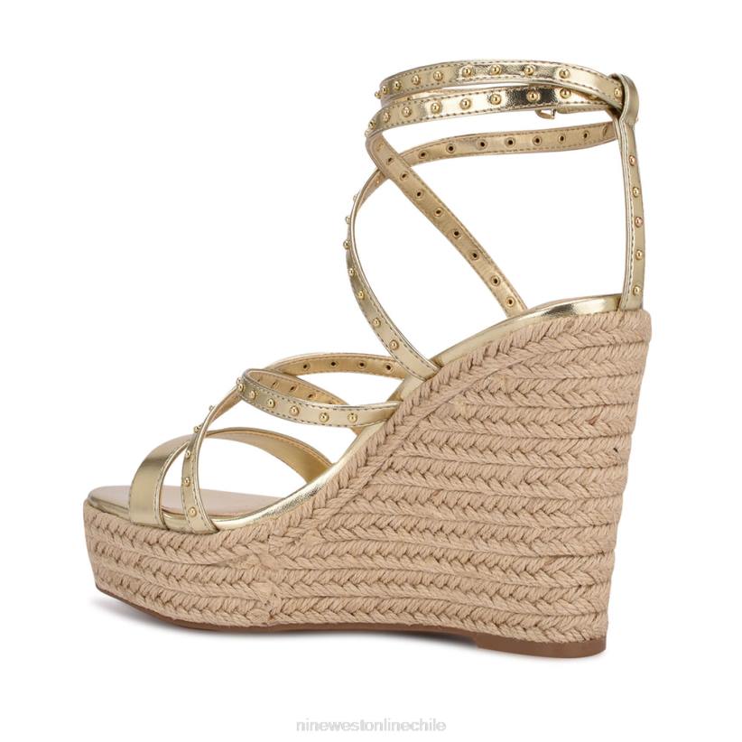 Nine West sandalias alpargatas con cuña hunda 2Z2T795 platino Nine West chile outlet