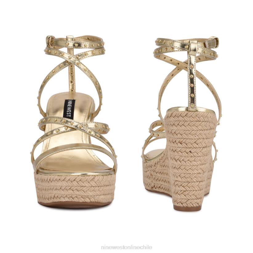Nine West sandalias alpargatas con cuña hunda 2Z2T795 platino Nine West chile outlet