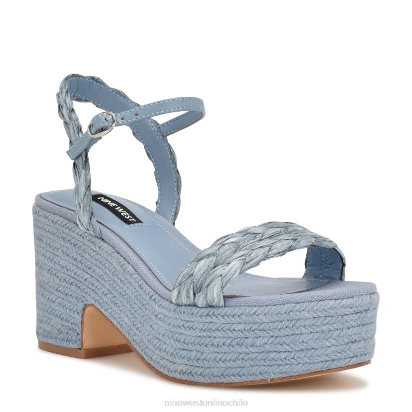 Nine West sandalias alpargatas con tacón rivva 2Z2T745 niebla azul Nine West zapatillas chile