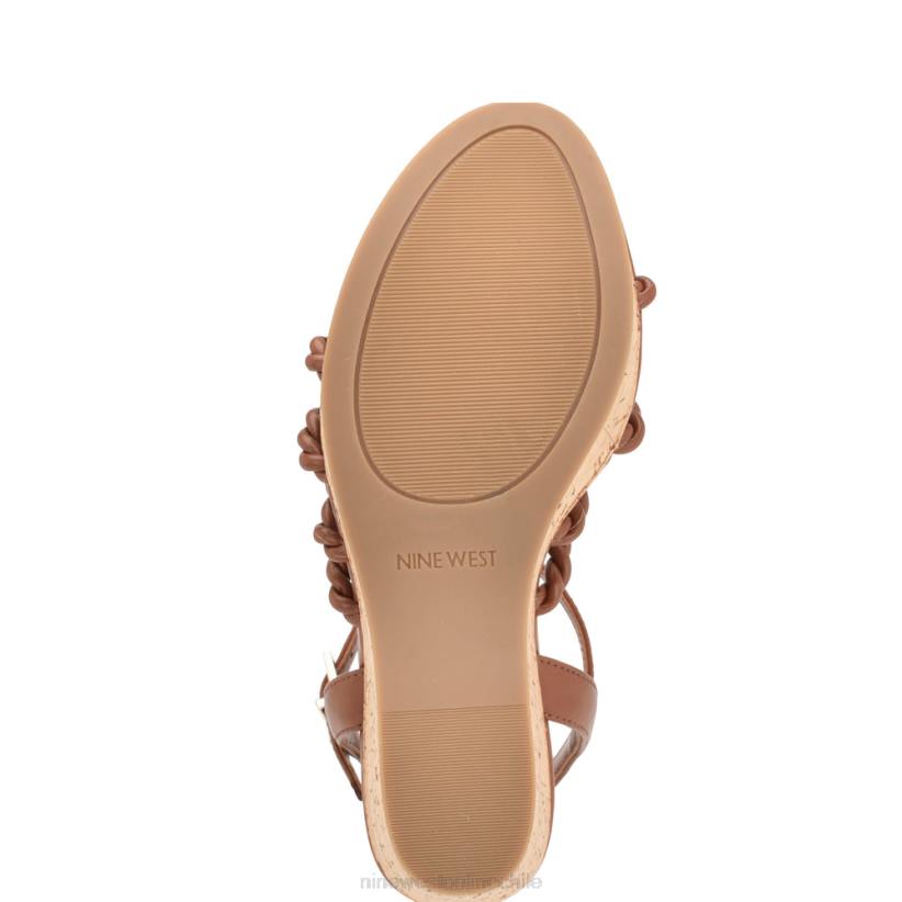 Nine West sandalias con cuña y tira en el tobillo 2Z2T761 marrón Nine West shoes