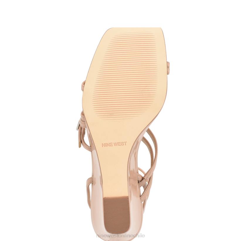 Nine West sandalias con cuña y tira en el tobillo Keamer 2Z2T1129 patente natural ligera Nine West zapatillas chile