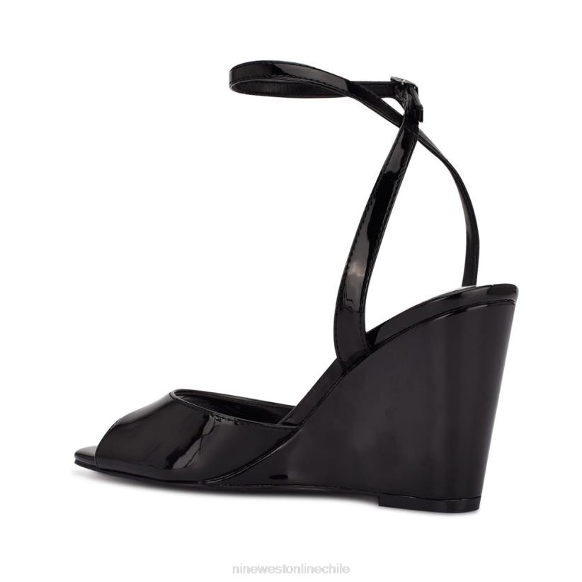 Nine West sandalias con cuña y tira en el tobillo Never 2Z2T789 negro Nine West chile outlet