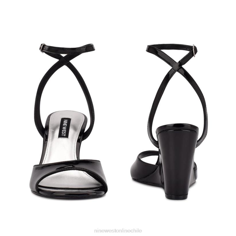 Nine West sandalias con cuña y tira en el tobillo Never 2Z2T789 negro Nine West chile outlet