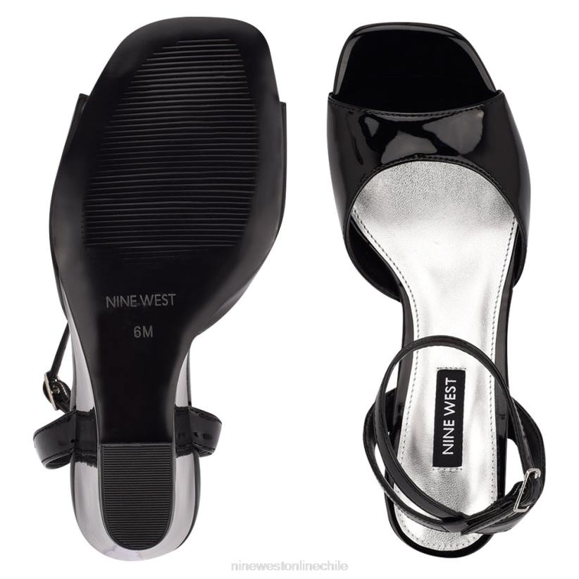 Nine West sandalias con cuña y tira en el tobillo Never 2Z2T789 negro Nine West chile outlet