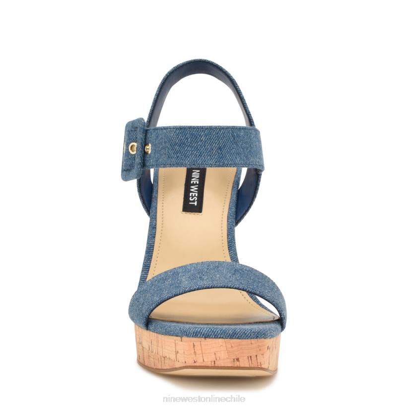 Nine West sandalias cuña cortes 2Z2T765 mezclilla azul Nine West chile outlet