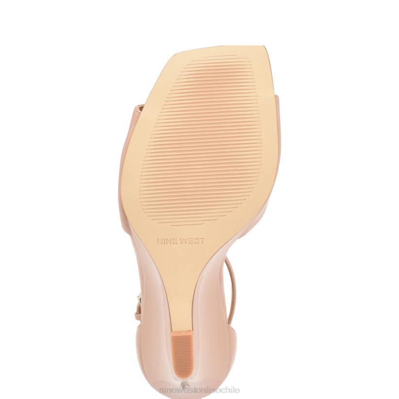 Nine West sandalias cuña hallena 2Z2T744 patente natural ligera Nine West sandals
