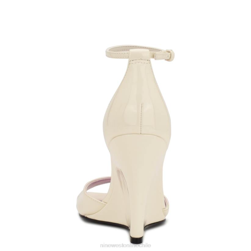 Nine West sandalias cuña hallena 2Z2T749 charol crema chic Nine West shoes