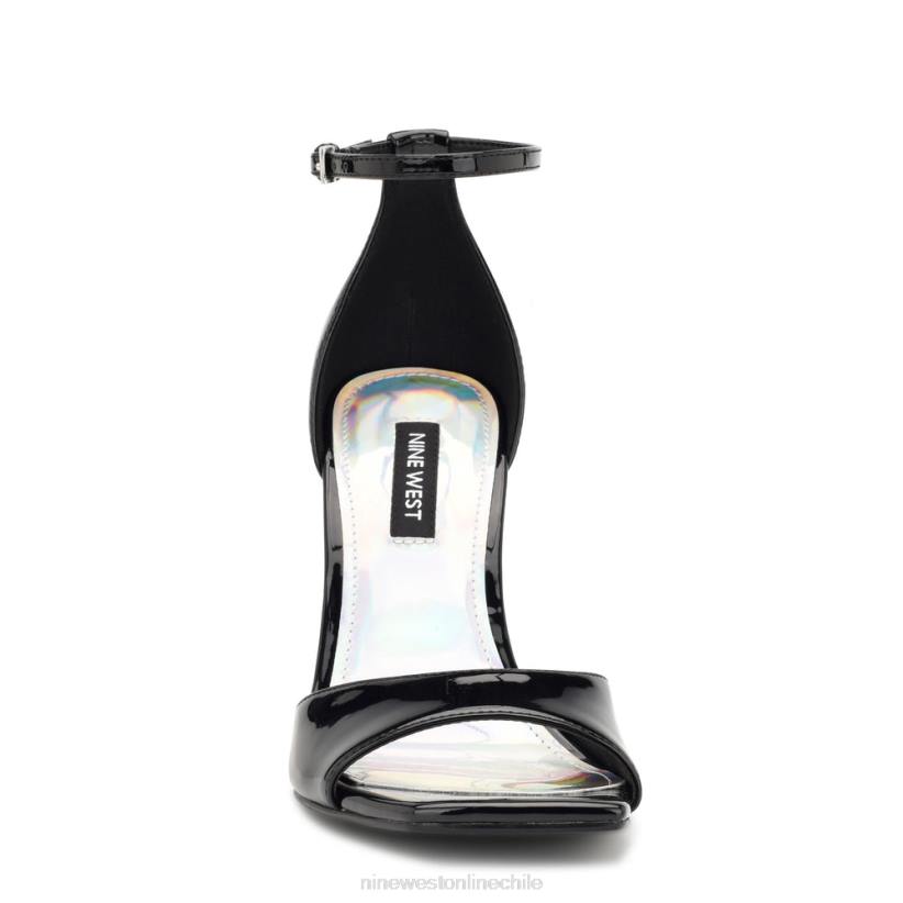 Nine West sandalias cuña hallena 2Z2T750 charol negro Nine West sandals