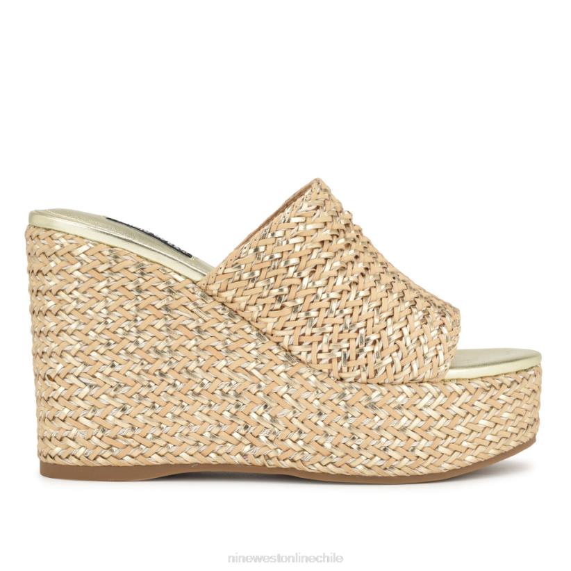 Nine West sandalias everie con cuña y alpargatas 2Z2T763 platino natural Nine West zapatillas chile