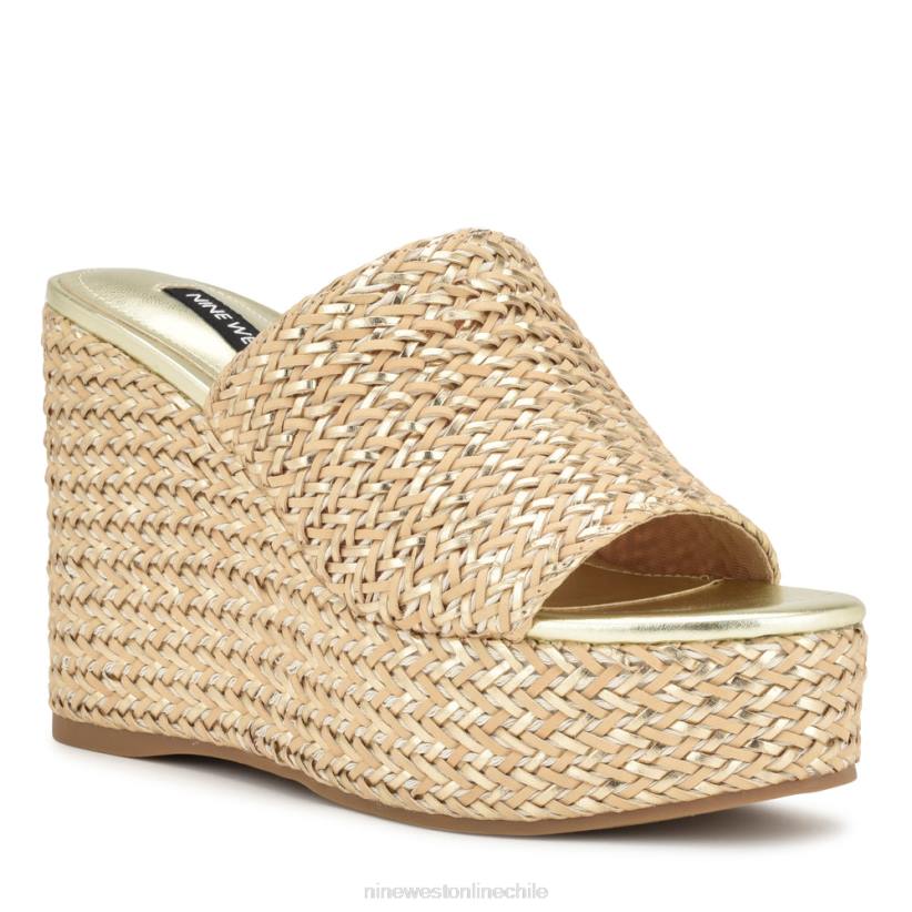 Nine West sandalias everie con cuña y alpargatas 2Z2T763 platino natural Nine West zapatillas chile
