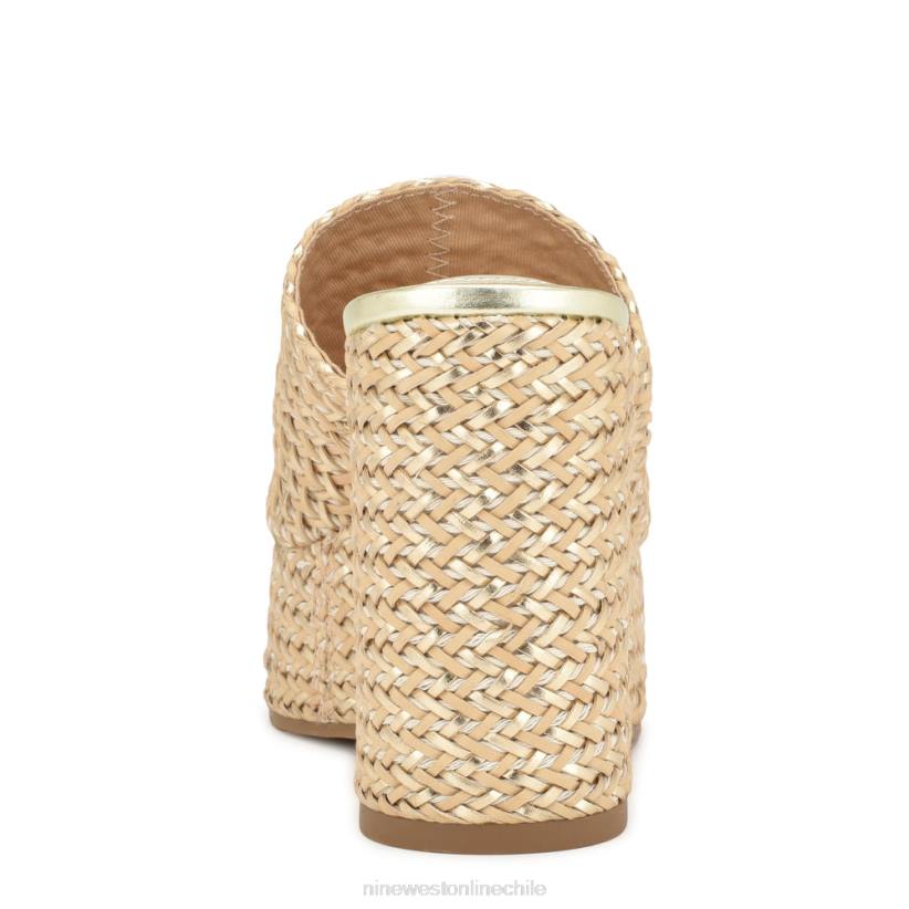 Nine West sandalias everie con cuña y alpargatas 2Z2T763 platino natural Nine West zapatillas chile