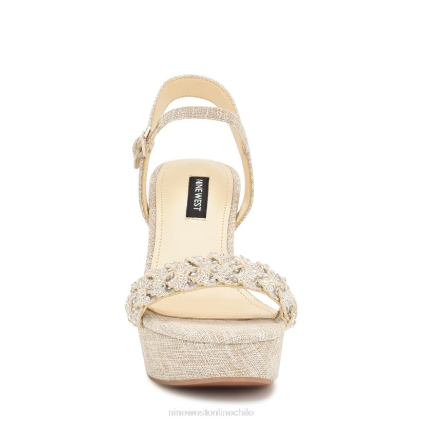 Nine West sandalias halora con cuña 2Z2T759 luz natural Nine West chile outlet