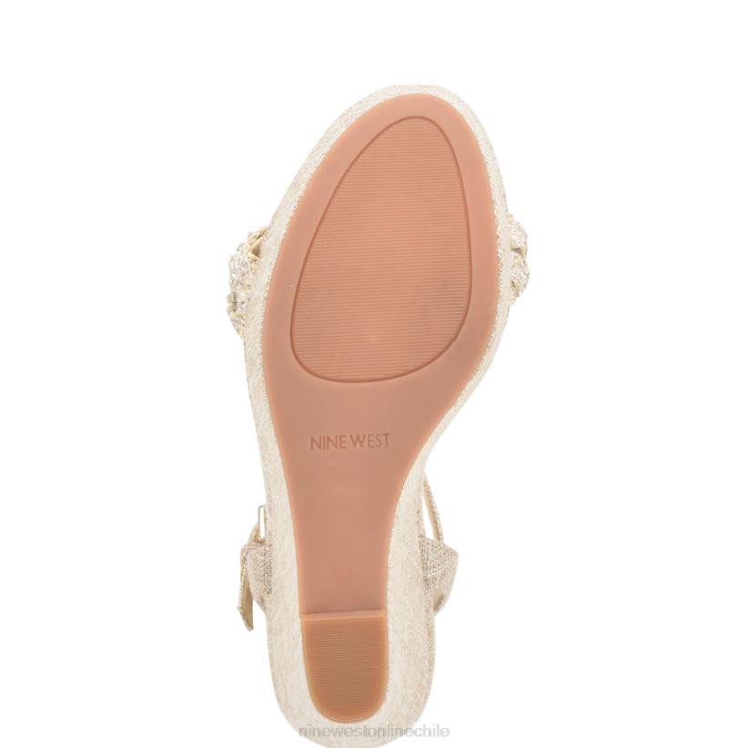 Nine West sandalias halora con cuña 2Z2T759 luz natural Nine West chile outlet