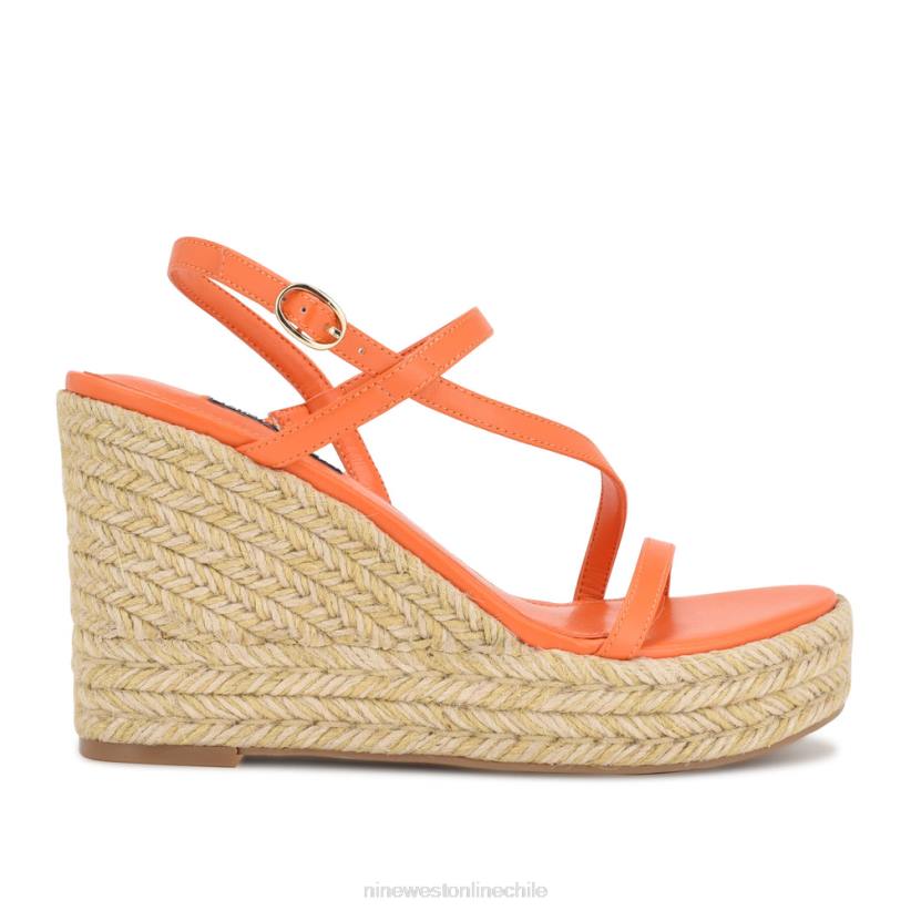 Nine West sandalias jills alpargatas con cuña 2Z2T1132 naranja Nine West cartera negra