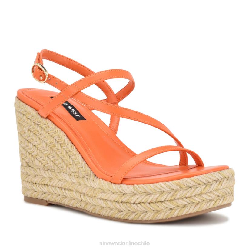 Nine West sandalias jills alpargatas con cuña 2Z2T1132 naranja Nine West cartera negra