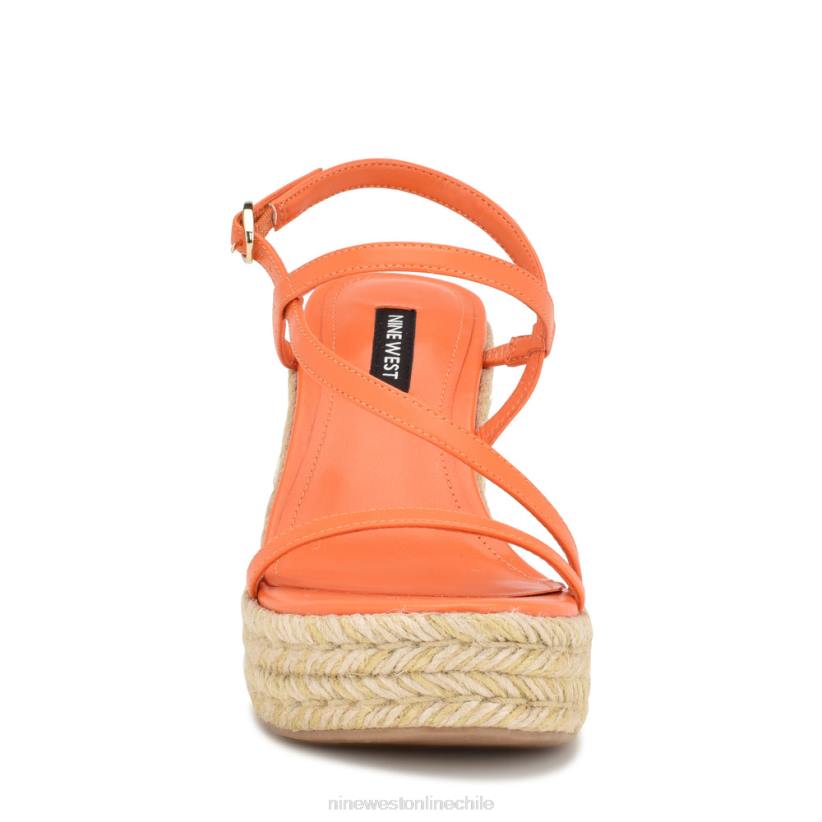 Nine West sandalias jills alpargatas con cuña 2Z2T1132 naranja Nine West cartera negra