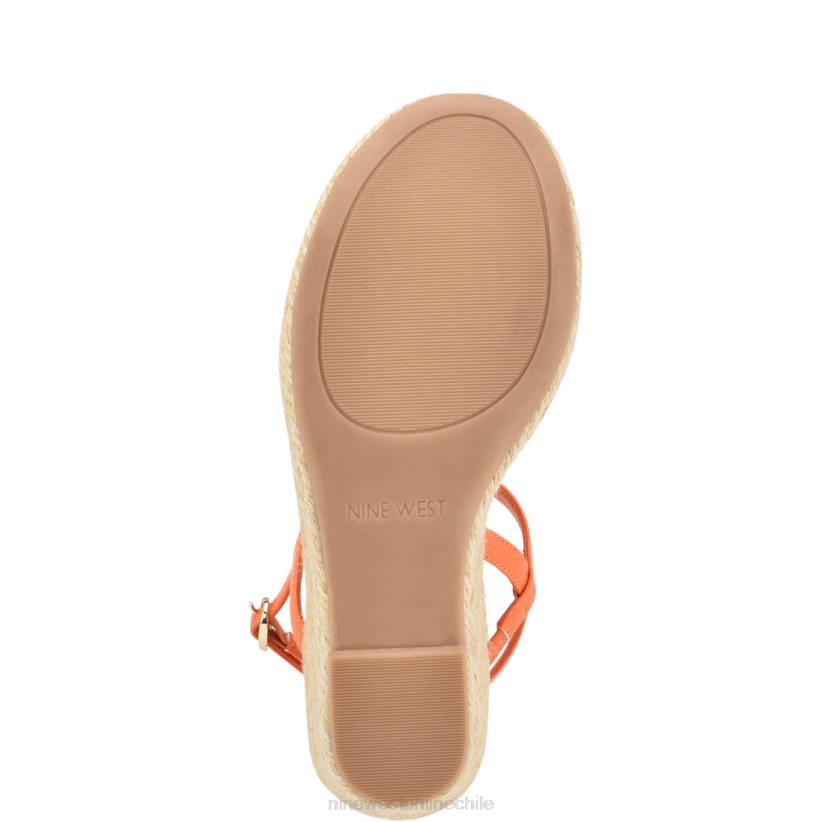 Nine West sandalias jills alpargatas con cuña 2Z2T1132 naranja Nine West cartera negra