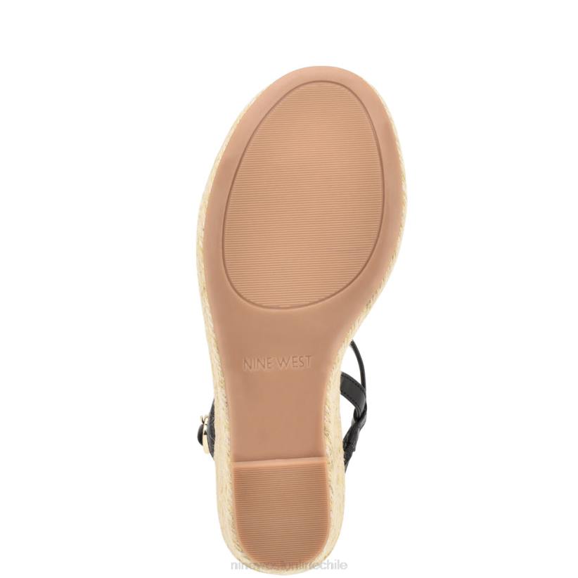 Nine West sandalias jills alpargatas con cuña 2Z2T1134 negro Nine West sandals