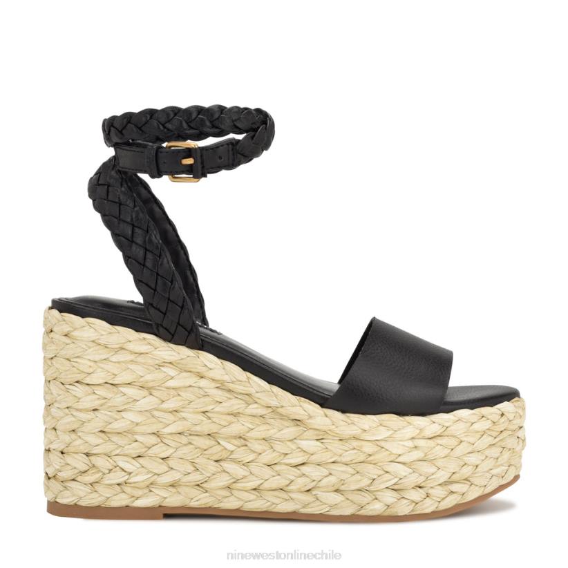 Nine West sandalias keily alpargatas con cuña 2Z2T754 negro Nine West cartera negra