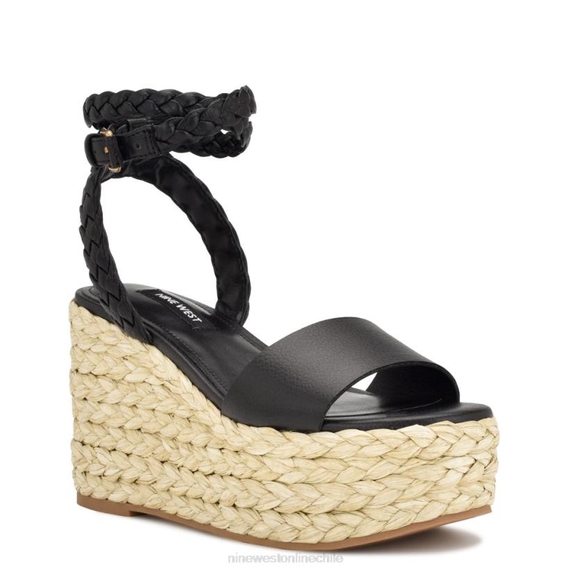 Nine West sandalias keily alpargatas con cuña 2Z2T754 negro Nine West cartera negra