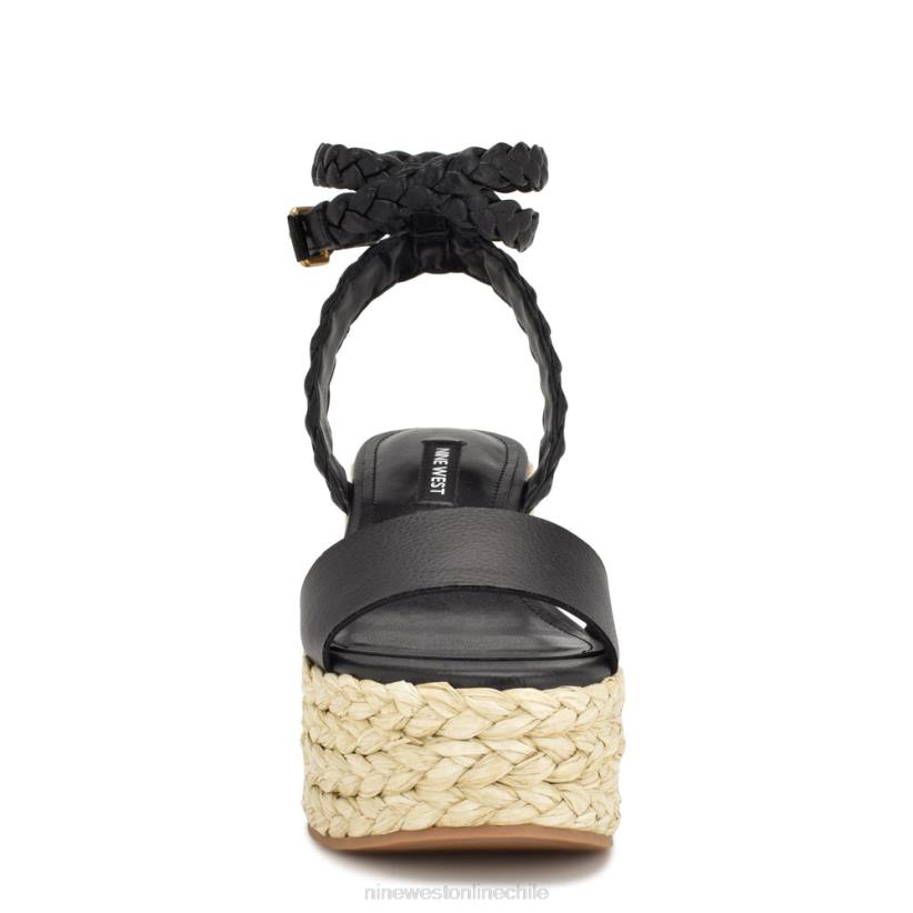 Nine West sandalias keily alpargatas con cuña 2Z2T754 negro Nine West cartera negra