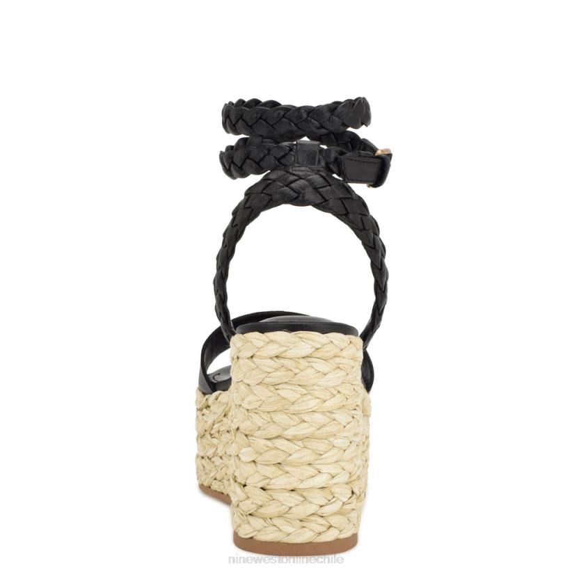 Nine West sandalias keily alpargatas con cuña 2Z2T754 negro Nine West cartera negra