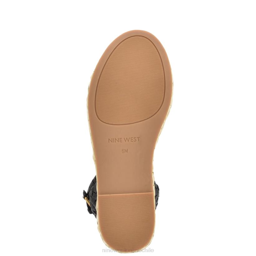 Nine West sandalias keily alpargatas con cuña 2Z2T754 negro Nine West cartera negra