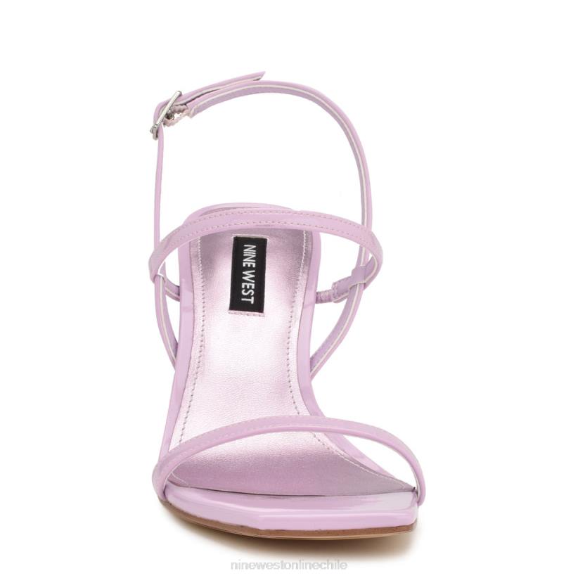 Nine West sandalias con tacón y tira trasera Olah 2Z2T164 charol lila Nine West chile carteras