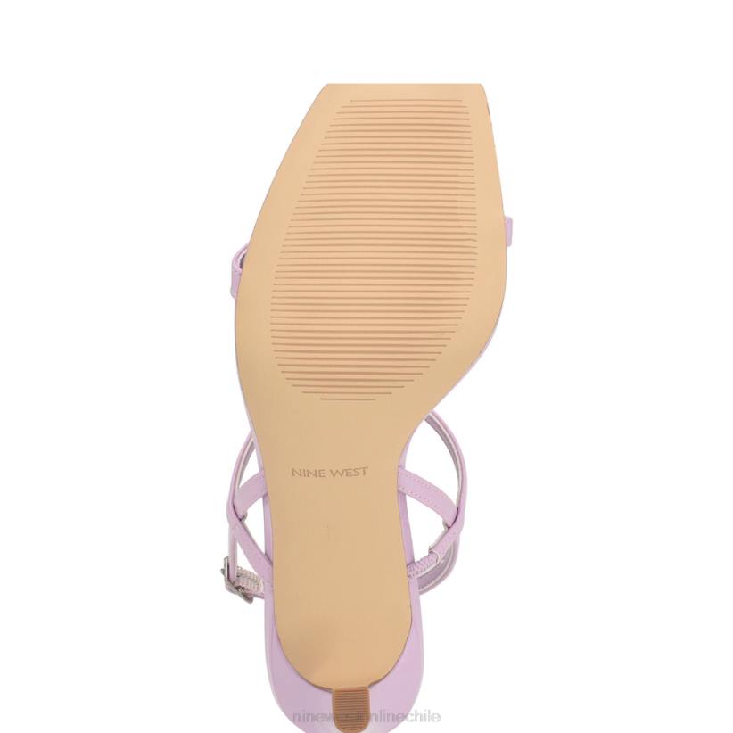 Nine West sandalias con tacón y tira trasera Olah 2Z2T1716 charol lila Nine West sandals