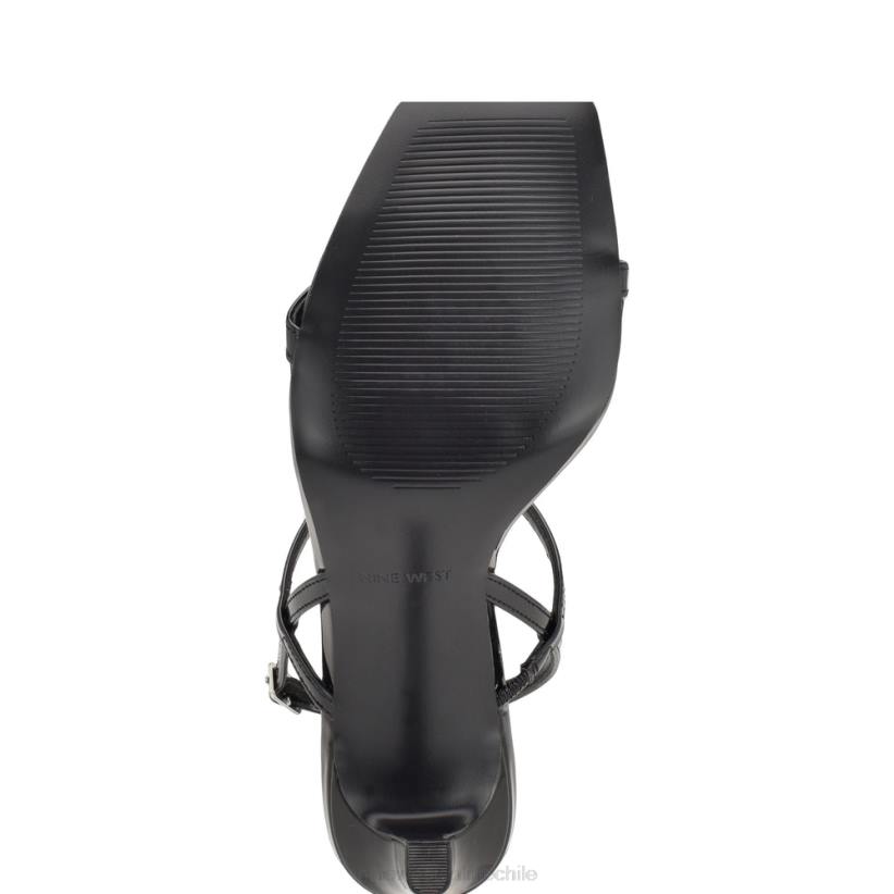 Nine West sandalias con tacón y tira trasera Olah 2Z2T1717 charol negro Nine West zapatillas chile