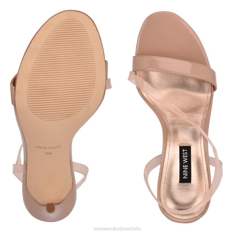 Nine West sandalias magee con tacón y tira trasera 2Z2T435 apenas desnudo/claro Nine West chile outlet